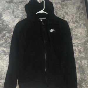 BLACK nike zip up hoodie